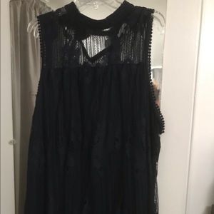 Mid-Length Navy Dress